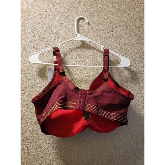 NWT CACIQUE Lane Bryant Lace Boost Plunge Bra Size 38F In Red - Picture 6 of 6